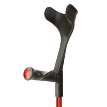 Load image into Gallery viewer, Flexyfoot Comfort Grip Open Cuff Crutch - Red - Right