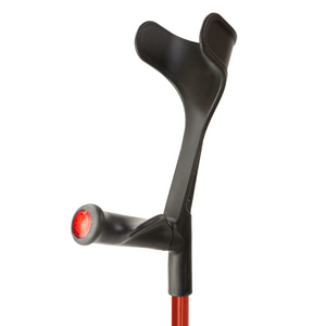 Flexyfoot Comfort Grip Open Cuff Crutch - Red - Right