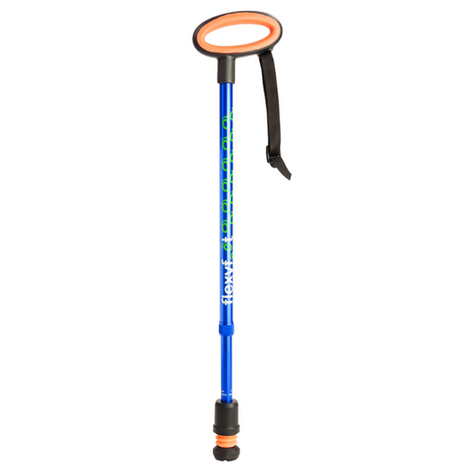 Flexyfoot  Oval Handle Walking Stick - Blue_img