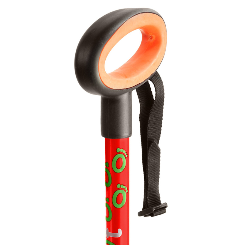 Flexyfoot  Oval Handle Walking Stick - Red