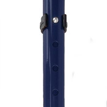 Load image into Gallery viewer, FLEXYFOOT SOFT GRIP DOUBLE ADJUSTABLE CRUTCH - BLUE