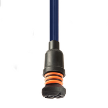 Load image into Gallery viewer, FLEXYFOOT SOFT GRIP DOUBLE ADJUSTABLE CRUTCH - BLUE