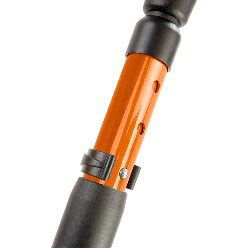 Flexyfoot Soft Grip Double Adjustable Crutch - Orange