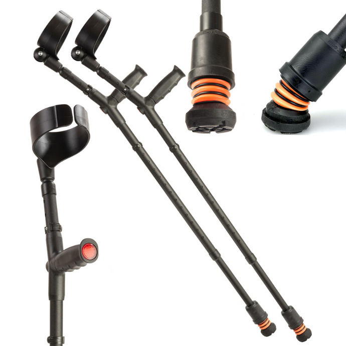 FLEXYFOOT SOFT GRIP DOUBLE ADJUSTABLE CRUTCH