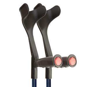 FLEXYFOOT SOFT GRIP OPEN CUFF CRUTCH - BLUE