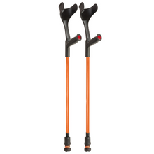 Load image into Gallery viewer, Flexyfoot Soft Grip Open Cuff Crutch - Orange