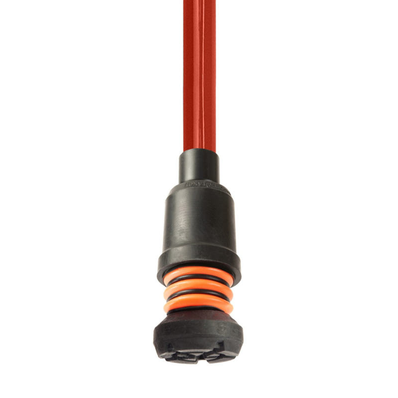 Flexyfoot Soft Grip Open Cuff Crutch - Red