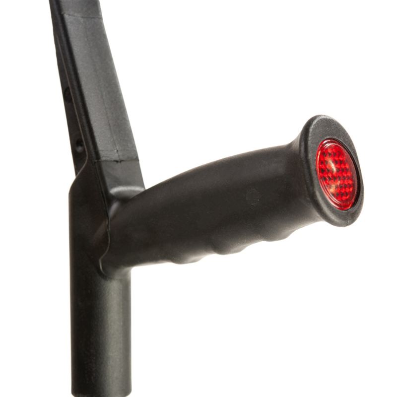 Flexyfoot Soft Grip Open Cuff Crutch - Red