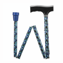 Load image into Gallery viewer, Folding Adjustable Walking Sticks - Squares 19mm 114 kg (18 stone)