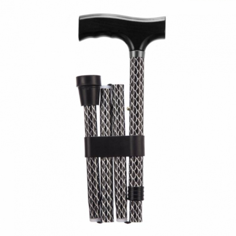 Folding Adjustable Walking Sticks - Squares 19mm 114 kg (18 stone)