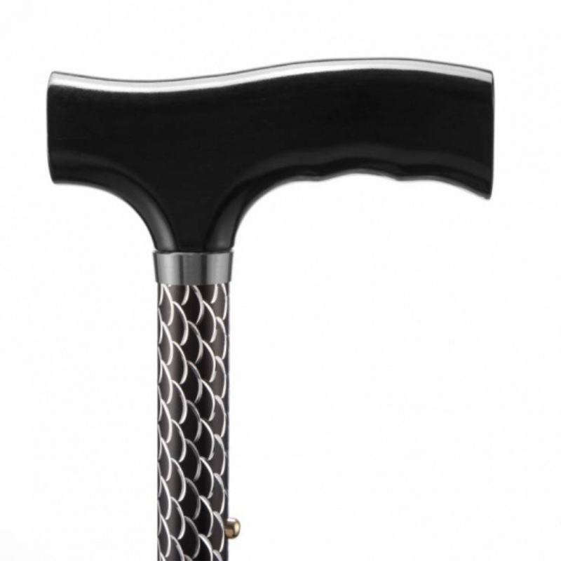 Folding Adjustable Walking Sticks - Squares 19mm 114 kg (18 stone)