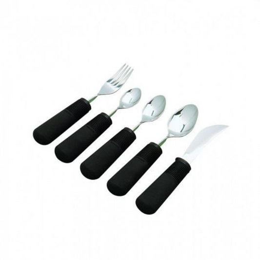 Good Grips Cutlery has a soft cushion grip that keeps the utensil in the hand - even when wet_img