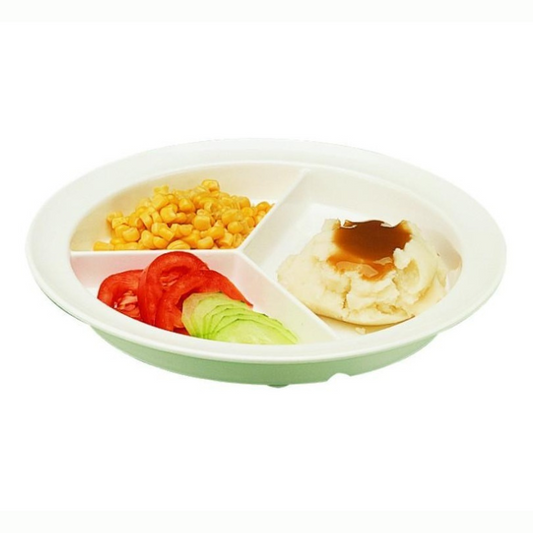 GripWare Partitioned Scoop Dish 220mm (8 ") 125 degrees (52 degreeC)_img