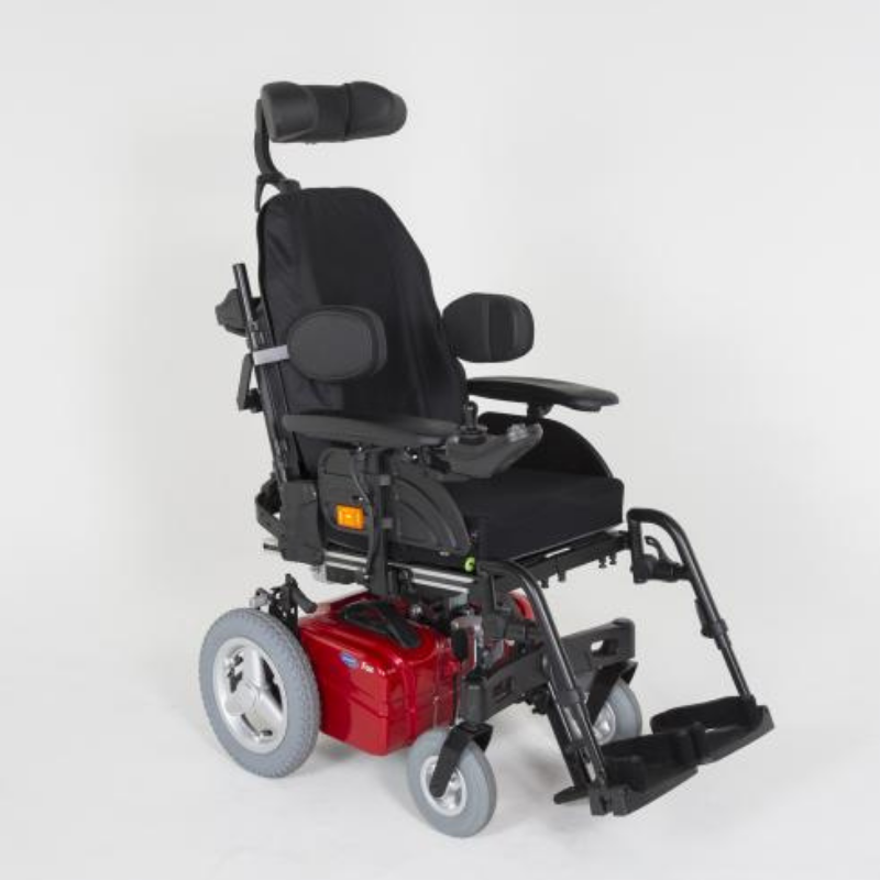The Fox by Invacare is a powerchair that’s designed for users who want maximum independence. Its small and efficient build makes it perfect for travelling long distances, while its motors are powerful enough to make even the most challenging terrain comfortable to navigate.