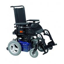 Load image into Gallery viewer, The Fox by Invacare is a powerchair that’s designed for users who want maximum independence. Its small and efficient build makes it perfect for travelling long distances, while its motors are powerful enough to make even the most challenging terrain comfortable to navigate.