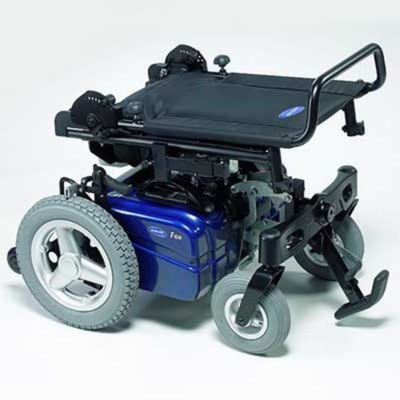 The Fox by Invacare is a powerchair that’s designed for users who want maximum independence. Its small and efficient build makes it perfect for travelling long distances, while its motors are powerful enough to make even the most challenging terrain comfortable to navigate.