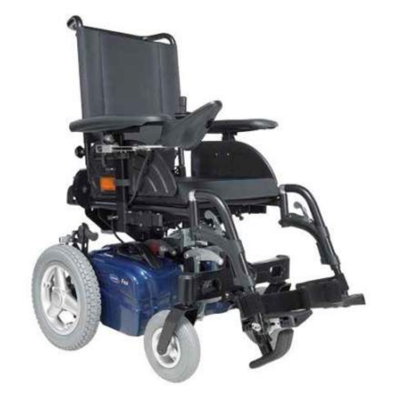 The Fox by Invacare is a powerchair that’s designed for users who want maximum independence. Its small and efficient build makes it perfect for travelling long distances, while its motors are powerful enough to make even the most challenging terrain comfortable to navigate.