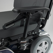 Load image into Gallery viewer, The Invacare Storm 4 Max is specially designed to meet the various needs of clients with larger body shapes. It comes with a more extended chassis that supports the shifted center of body mass. This leads to refined weight distribution and swift mobility.