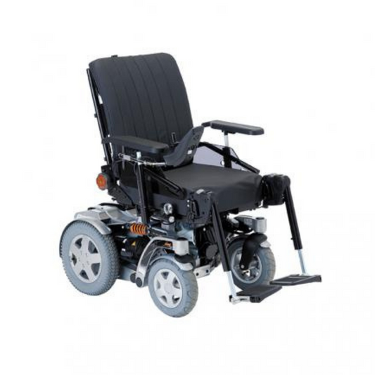 The Invacare Storm 4 Max is specially designed to meet the various needs of clients with larger body shapes. It comes with a more extended chassis that supports the shifted center of body mass. This leads to refined weight distribution and swift mobility._img