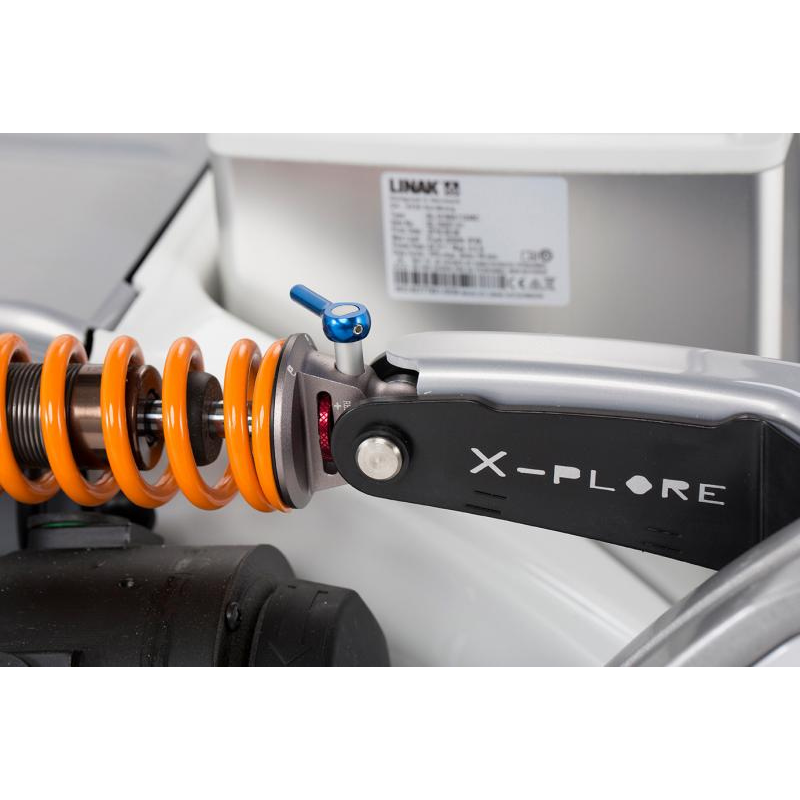 The all-new Storm 4 Xplore is equipped with four separately adjustable high-end springs, with integrated shock absorbers, for superior comfort and traction on rough ground. Plus, pneumatic tyres come as standard to further enhance outdoor performance.