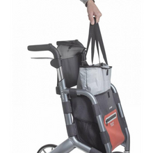 Load image into Gallery viewer, Lets Shop 4 Wheel  Rollator 25 litre shopping bag heights between 78 and 95cm Colours: Black and Grey