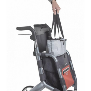 Lets Shop 4 Wheel  Rollator 25 litre shopping bag heights between 78 and 95cm Colours: Black and Grey