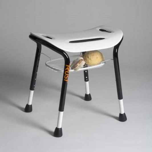 Lets Sing Shower Stool Basket Only Height adjustable from 43 to 59cm Seat size: 52 x 34cm_img