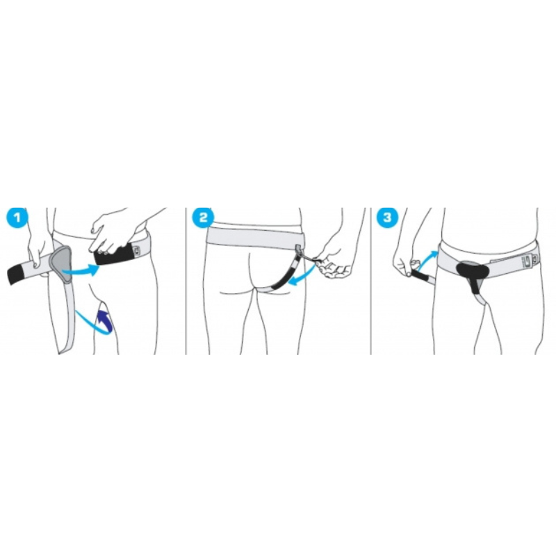 Neo G Lower Hernia Support Right - Medium 80 - 100 cm