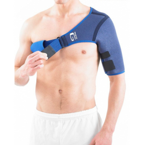 Neo G Shoulder Support helps to reduce strain on the shoulder capsule, ligaments and rotator cuff muscles
