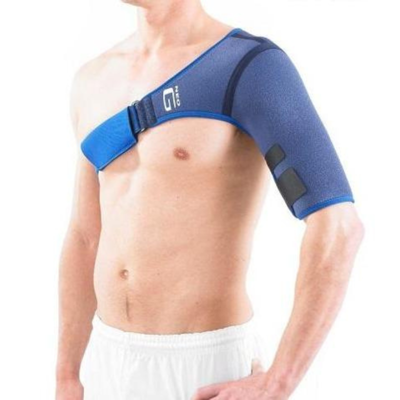 Neo G Shoulder Support helps to reduce strain on the shoulder capsule, ligaments and rotator cuff muscles