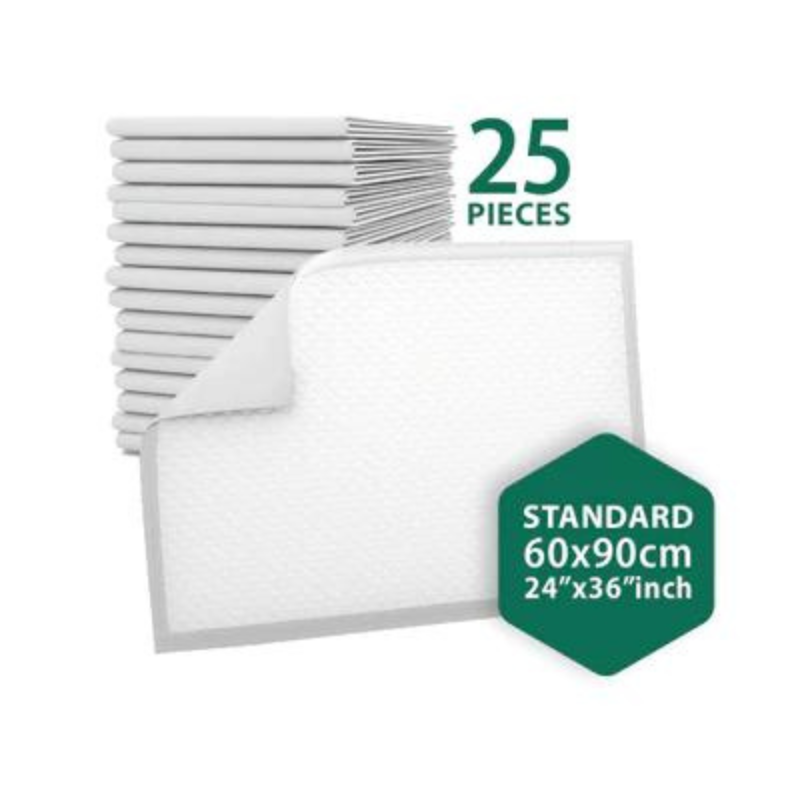 NOVAMED INCONTINENCE DISPOSABLE BED PADS, UNDERPADS WITH ADHESIVE TAPES - 60X90 CM