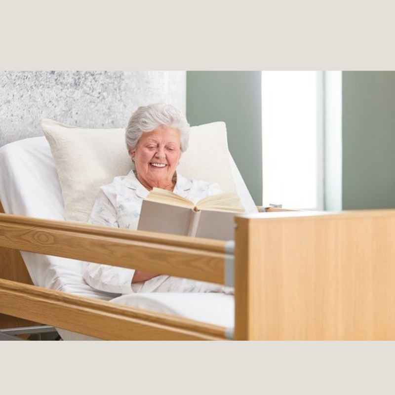 The Opera Basic 3ft Classic Profiling Bed with Cot Sides is perfect for those who need a little bit of extra help when it comes to getting in and out of bed. The bed can be raised to a nursing height of 80cm, making it easy for carers to provide assistance. Plus, the cot sides make it easy to ensure that your loved one stays safe and secure while they sleep.