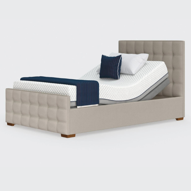Adjustable bed frame with new arrivals headboard and footboard