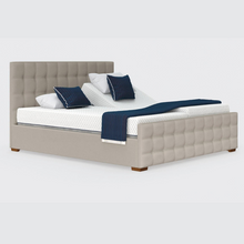 Load image into Gallery viewer, The Edel Dual has a split/twin mattress platform allowing each side to be controlled independently. Matching detailed head and foot boards give the Edel a grand, plush appearance.