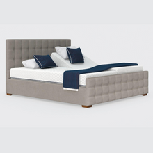 Load image into Gallery viewer, The Edel Dual has a split/twin mattress platform allowing each side to be controlled independently. Matching detailed head and foot boards give the Edel a grand, plush appearance.