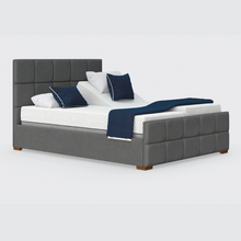 Load image into Gallery viewer, The Edel Dual has a split/twin mattress platform allowing each side to be controlled independently. Matching detailed head and foot boards give the Edel a grand, plush appearance.