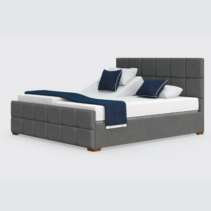 The Edel Dual has a split/twin mattress platform allowing each side to be controlled independently. Matching detailed head and foot boards give the Edel a grand, plush appearance.