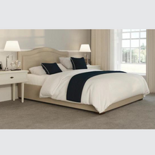 Load image into Gallery viewer, The Edel Dual has a split/twin mattress platform allowing each side to be controlled independently. Matching detailed head and foot boards give the Edel a grand, plush appearance.