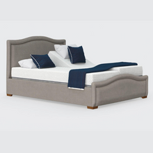 Load image into Gallery viewer, The Edel Dual has a split/twin mattress platform allowing each side to be controlled independently. Matching detailed head and foot boards give the Edel a grand, plush appearance.