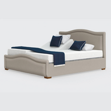 Load image into Gallery viewer, The Edel Dual has a split/twin mattress platform allowing each side to be controlled independently. Matching detailed head and foot boards give the Edel a grand, plush appearance.