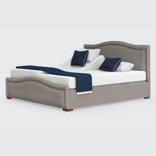 Load image into Gallery viewer, The Edel Dual has a split/twin mattress platform allowing each side to be controlled independently. Matching detailed head and foot boards give the Edel a grand, plush appearance.