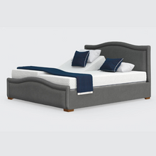 Load image into Gallery viewer, The Edel Dual has a split/twin mattress platform allowing each side to be controlled independently. Matching detailed head and foot boards give the Edel a grand, plush appearance.