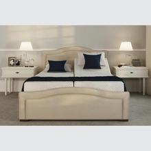 Load image into Gallery viewer, The Edel Dual has a split/twin mattress platform allowing each side to be controlled independently. Matching detailed head and foot boards give the Edel a grand, plush appearance.