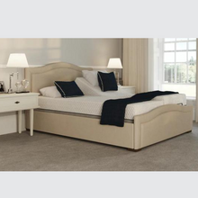 Load image into Gallery viewer, The Edel Dual has a split/twin mattress platform allowing each side to be controlled independently. Matching detailed head and foot boards give the Edel a grand, plush appearance.