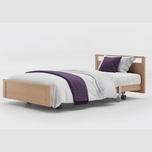 The Opera Signature Low Footboard is styled for residential environments with a low, minimalist footboard to provide unrestricted access and sight at the foot-end of the bed.