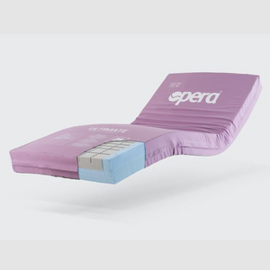 The Opera® Signature Upholstered is height adjustable for nursing and access. The bed has an extensive height range that allows it to be lowered close to the floor and raised to a carer's waist level.