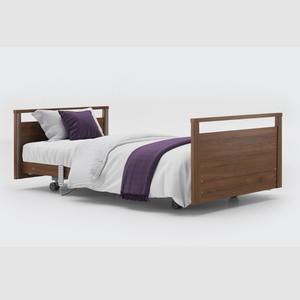 The Opera® Signature bed is height adjustable, making it suitable for both nursing care and ease of access. The bed's extensive height range allows it to be lowered close to the floor and raised up to a carer's waist level to make it easier to provide care.
