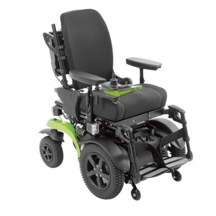 Juvo B5/B6 rare-wheel drive power chair offers incomparable driving characteristics for all fields of application. The single-wheel suspension and torsion drive system form the basis for this intuitive drive type gives explicit maneuverability and sturdiness when used.