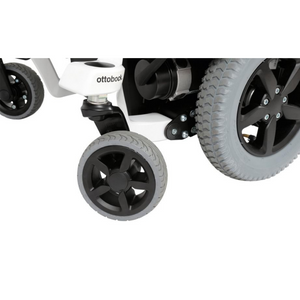Torsion drive system The patented chassis design of the Juvo ensures that adequate ground contact is maintained at all times. Damping when crossing obstacles or driving through depressions improves driving comfort.