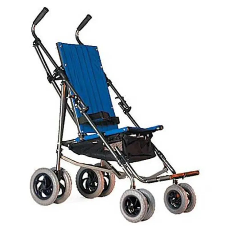 The buggy is very stable in spite of its low weight, and it can support loads of up to 50 kilograms. It also comes with a hip belt and a height-adjustable handlebar to ensure a comfortable ride for both parents and children.